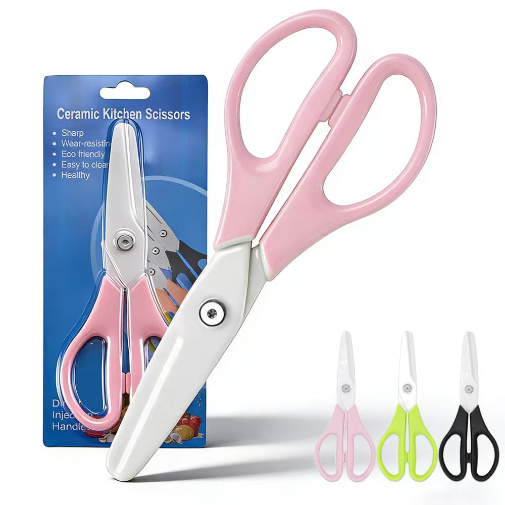 Baby Food Scissors - Dobeli 8-дюймовая циркониевая керамика, острое лезвие,