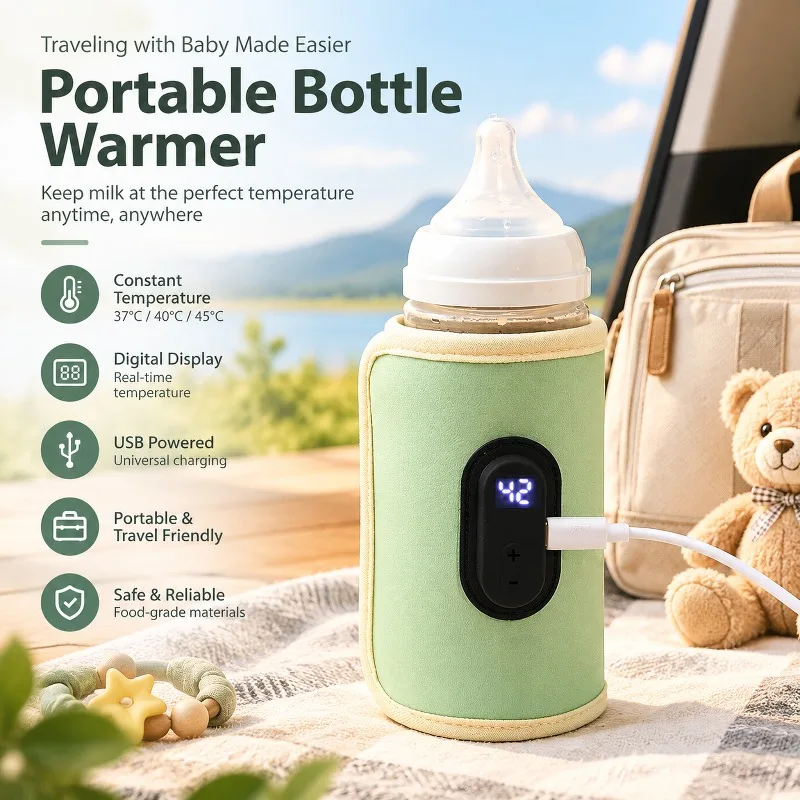 Baby Food Warmer - Портативный USB-подогреватель для детских бутылочек, предназначенный